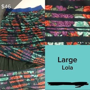 LuLaRoe Lola Skirt Size Large. BNWT